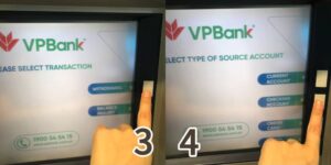 VP Bank ATM 사용 방법 설명