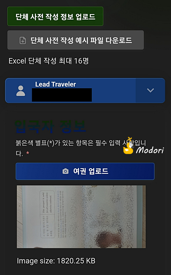 여권 업로드