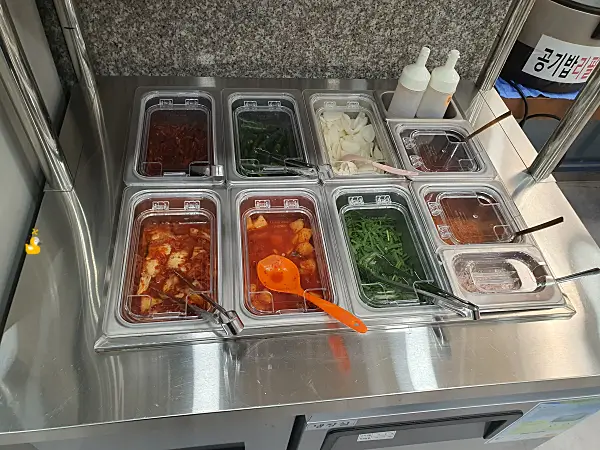 울산대 맛집 열정국밥 셀프 반찬대