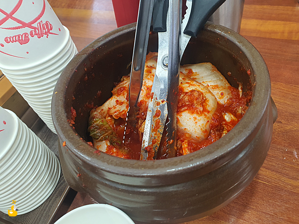 대전 오씨칼국수 매운 김치