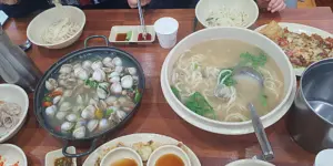 대전 오씨칼국수 물총, 손칼국수, 해물파전