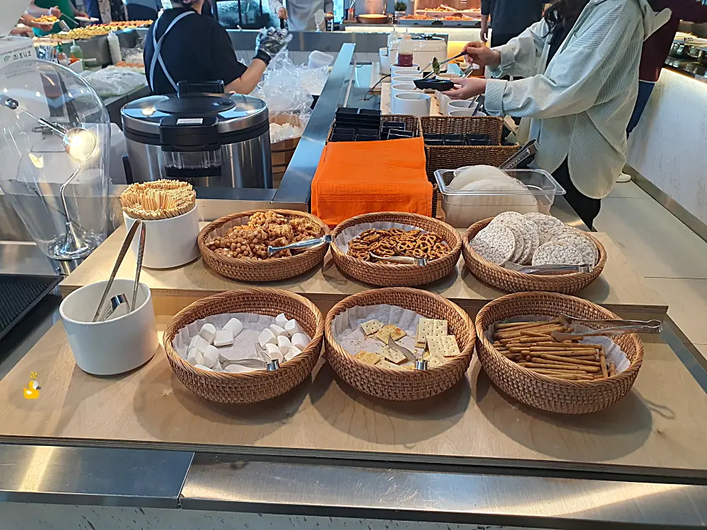 울산 샤브샤브 맛집 와봄의 과자류